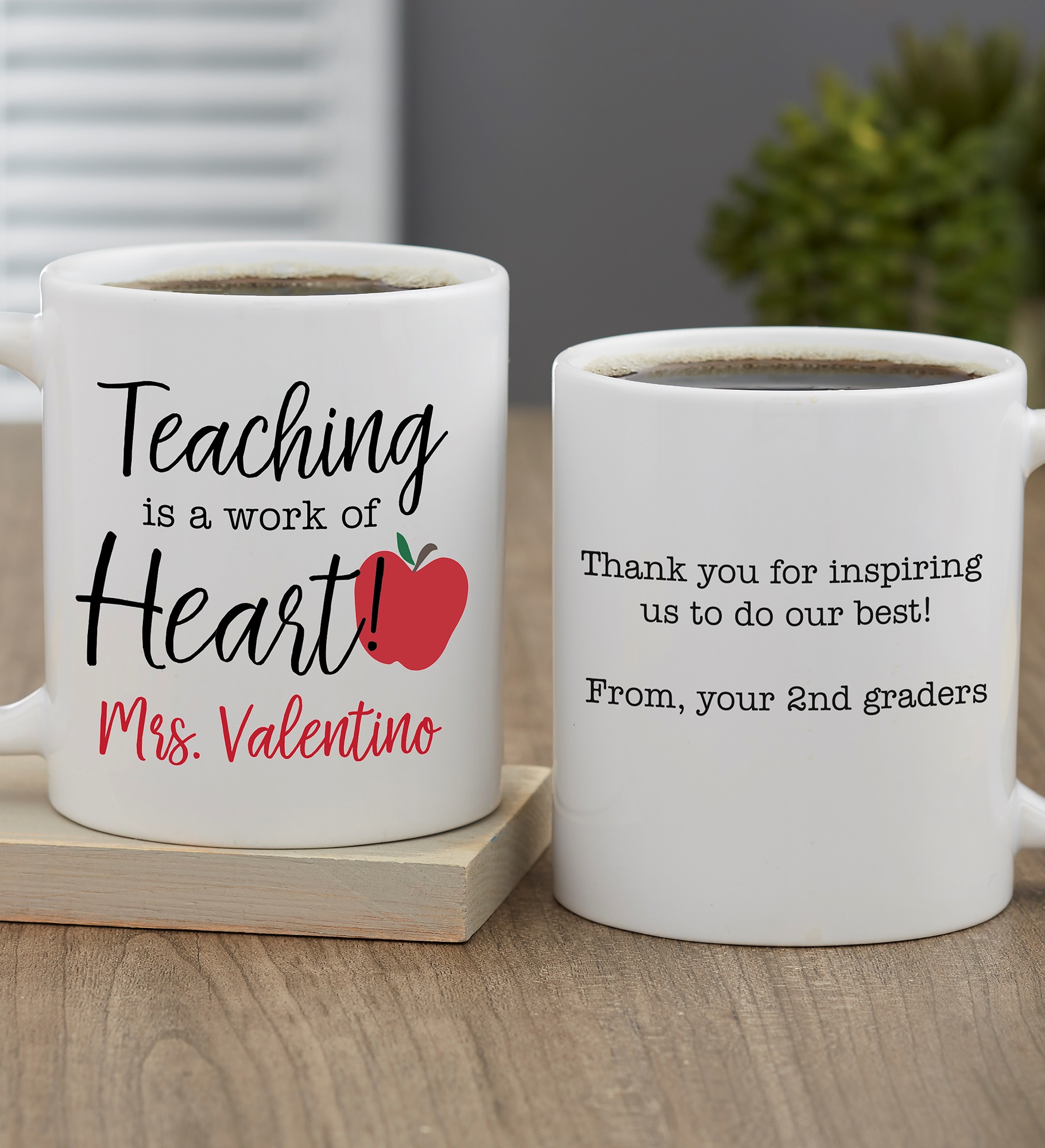 Inspiring Teacher Personalized Coffee Mugs